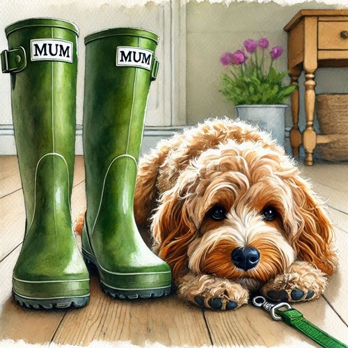 Single luxury cockapoo - single, mum
