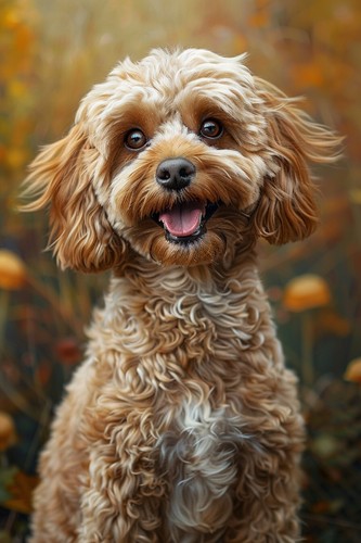 Cute cockapoo dog canvas - cute,