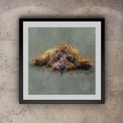 Cockapoo dog wall art - cockapoo,