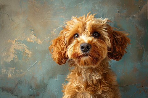 Cute cockapoo dog - cute, canvas
