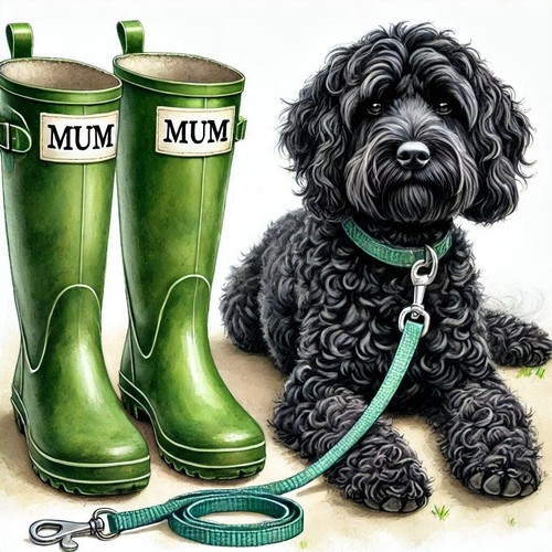 Single luxury black cockapoo - luxury,