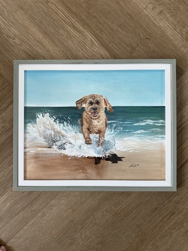 Original cockapoo dog portrait - original,