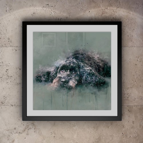 Cockapoo dog wall art - |,