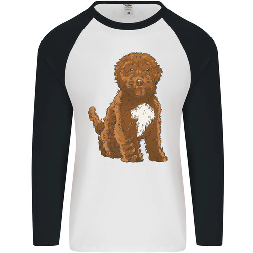 Cockapoo dog mens - cockapoo, baseball