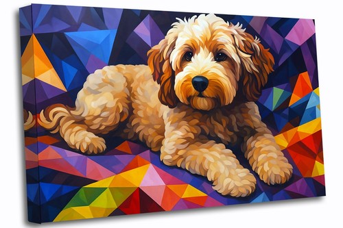 Cockapoo dog cubist - cockapoo,