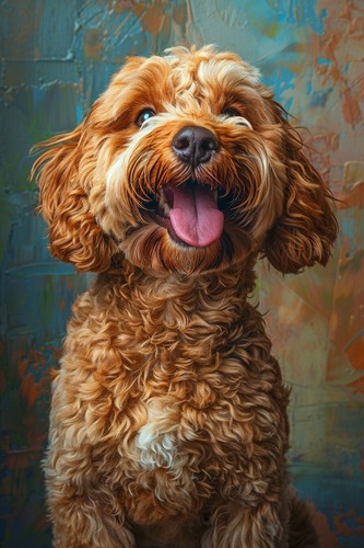 Cute cockapoo dog canvas - cute,