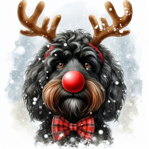 Single luxury black cockapoo - single,
