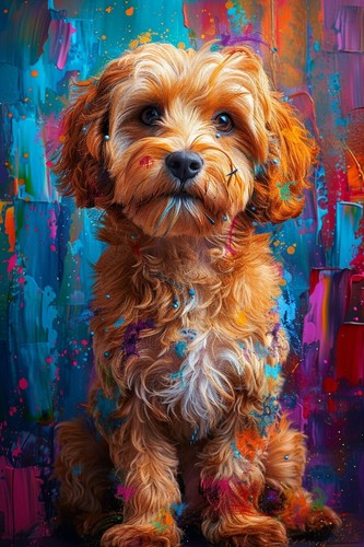 Cute cockapoo dog - cockapoo,